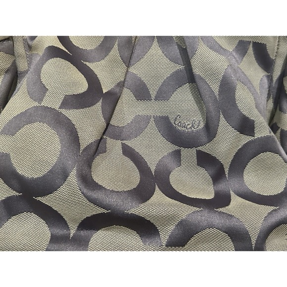 COACH Signature Large Monogram Purple/gray Jacquard Canvas  Hobo Tote Bag 13427 - Picture 1 of 8